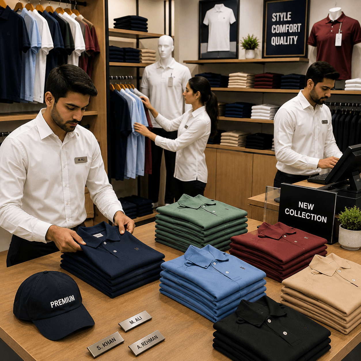 Shops uniforms by Hammad Workwear